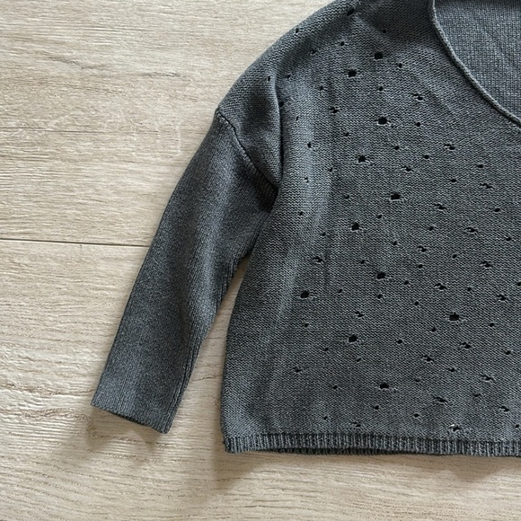 Cotton by autumn Cashmere woman’s cropped sweater size small - Picture 5 of 10